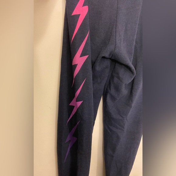 Aviator Nation 4 Bolt Purple & Pink Jogger Sweat Pant Size XS - Picture 3 of 8